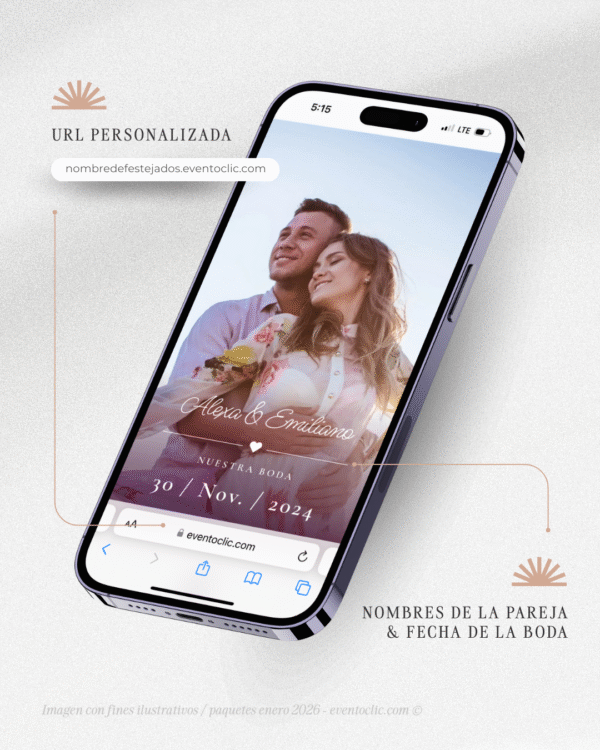 Paquete Esencial Boda - Invitación Web