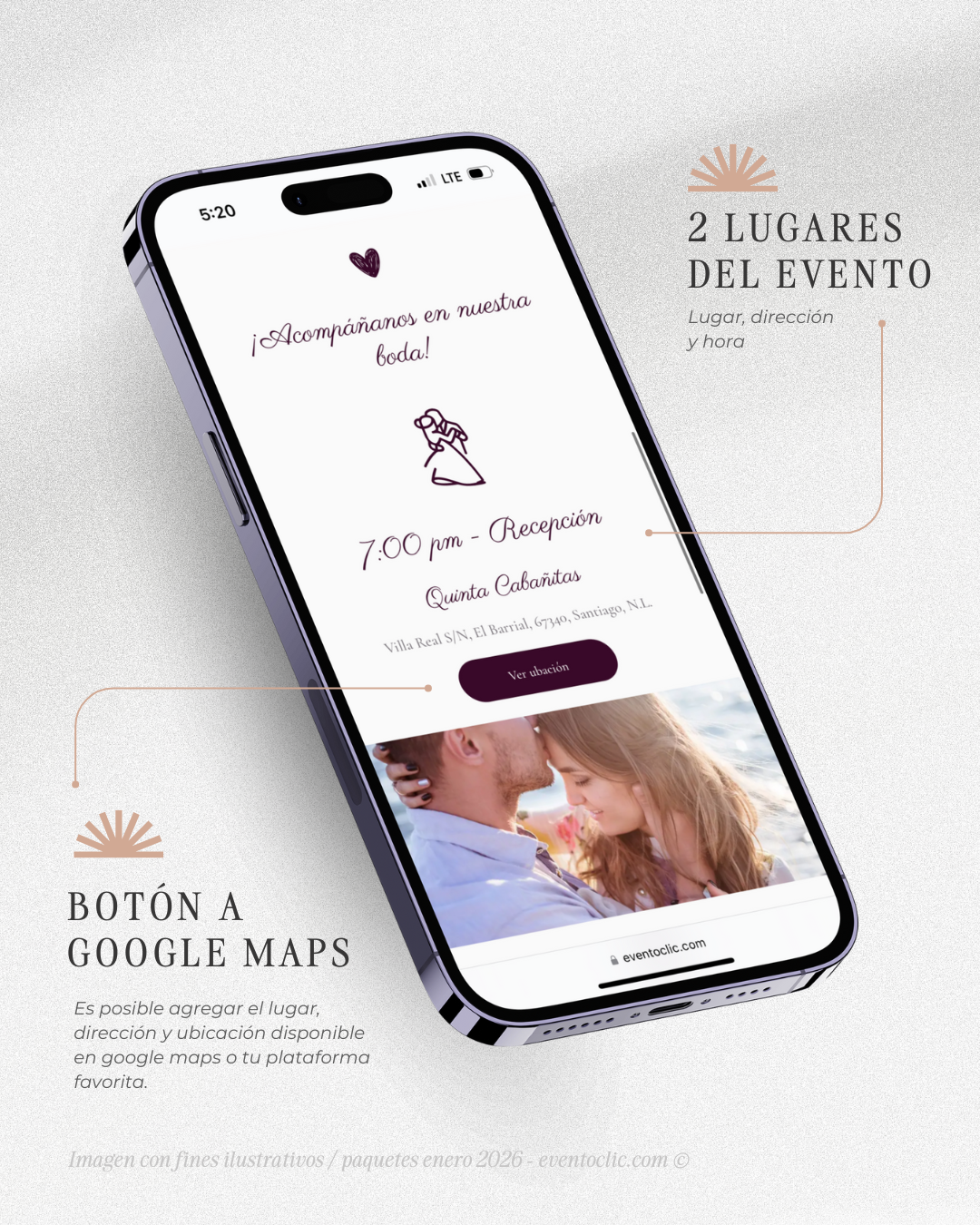 Paquete Esencial Boda - Invitación Web