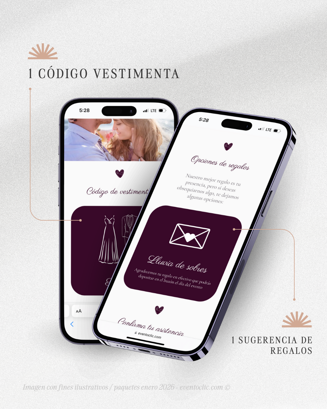 Paquete Esencial Boda - Invitación Web