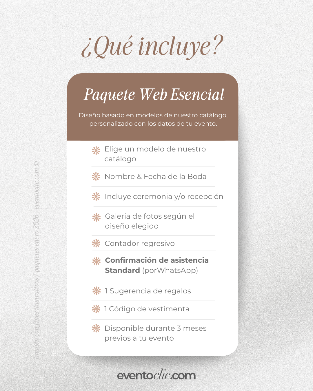 Paquete Esencial Boda - Invitación Web
