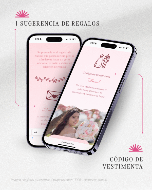 ⚡️ Esencial XV años - Invitación Web