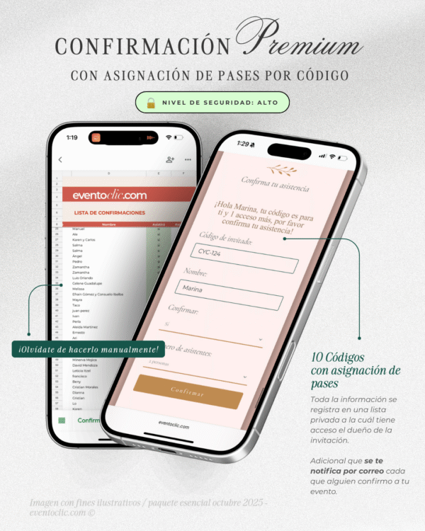 Paquete Premium Boda - Invitación Web