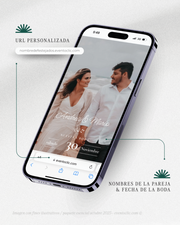 Paquete Premium Boda - Invitación Web