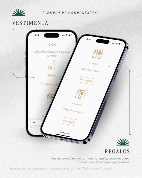 Paquete Premium Boda - Invitación Web