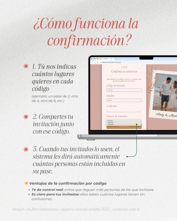 Paquete Clásico Boda - Invitación Web