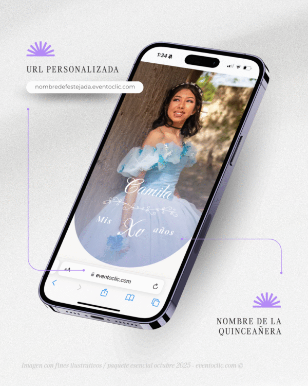 Paquete Premium XV años - Invitaciones Web