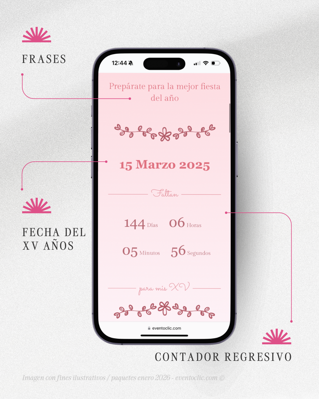 Paquete Clásico XV años - Invitación Web - Image 5