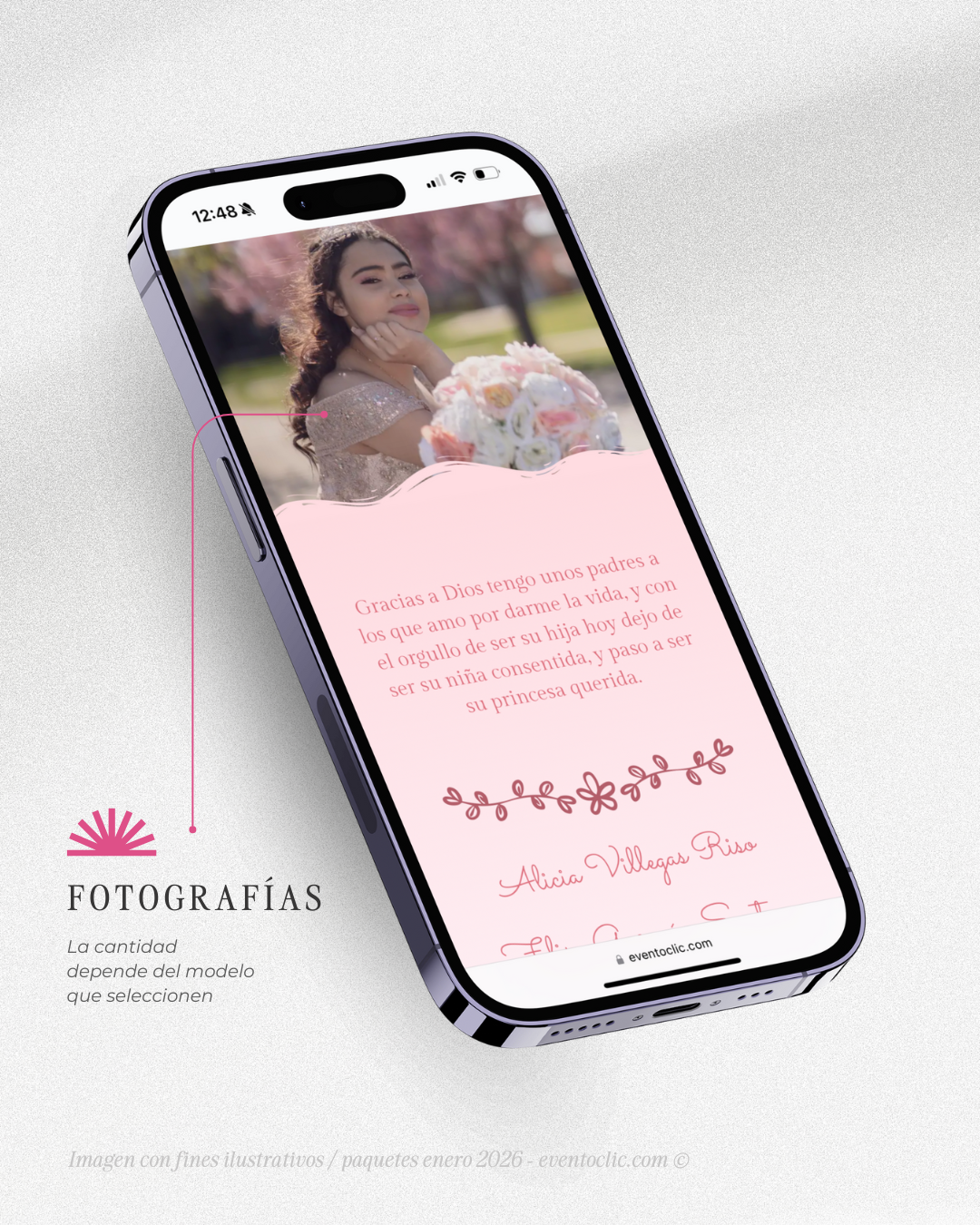 Paquete Clásico XV años - Invitación Web - Image 6