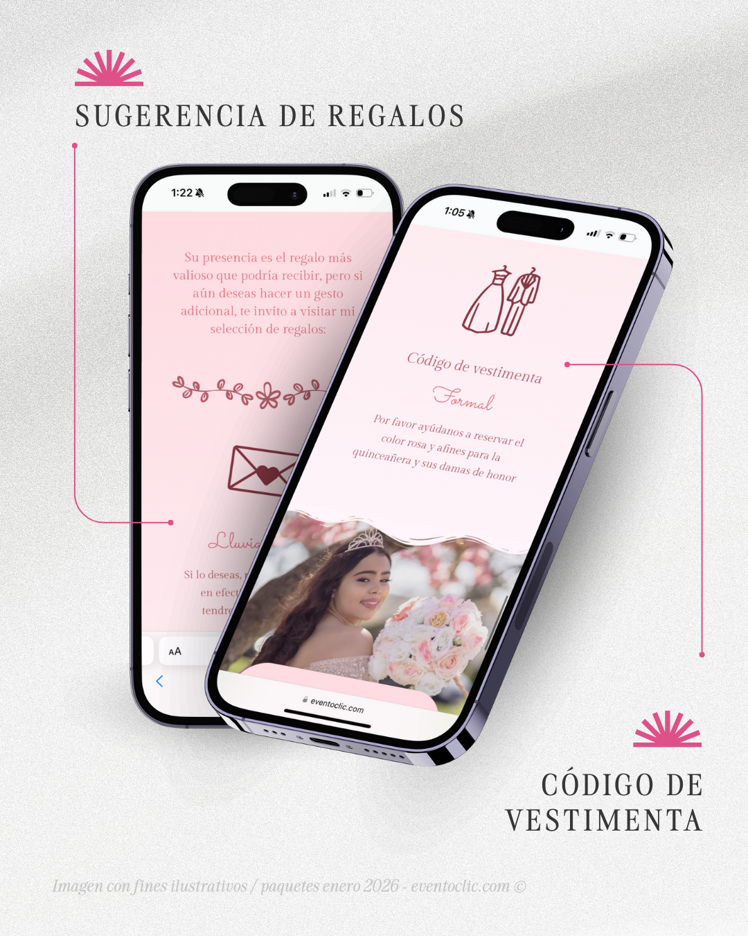 Paquete Clásico XV años - Invitación Web - Image 8