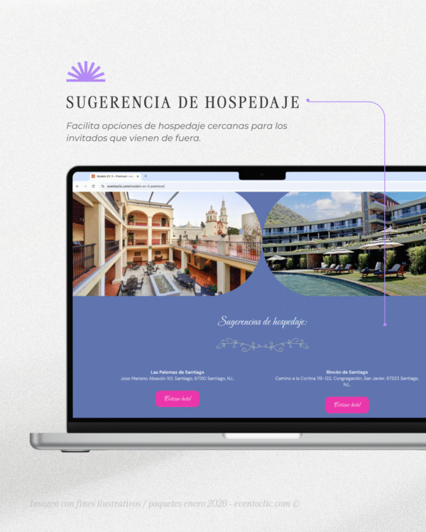 XV PREMIUM - ENERO 2026 - 5 Paquete Premium XV años - Invitaciones Web