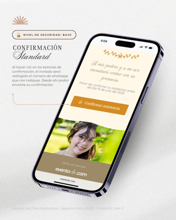 Paquete Esencial XV - Invitación Web
