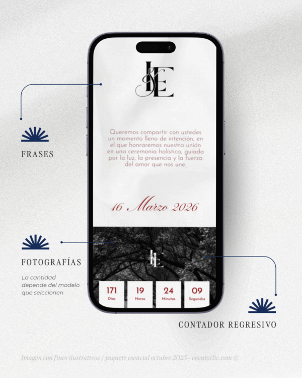 Paquete Elite Boda - Invitación web