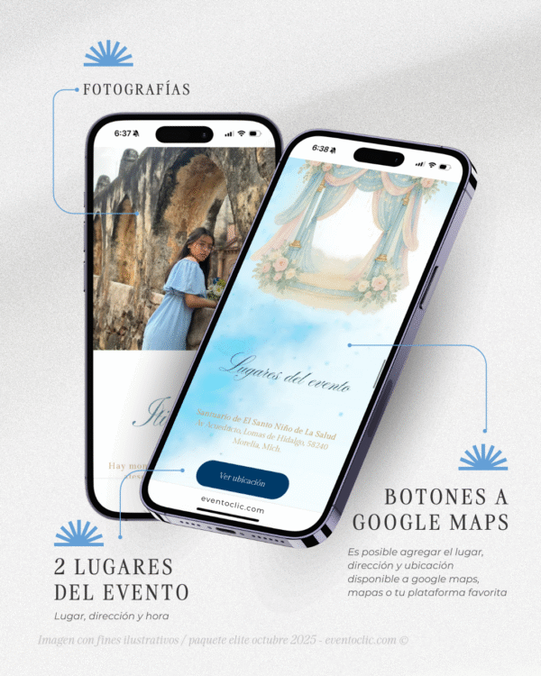 Paquete Elite XV años - Invitación web