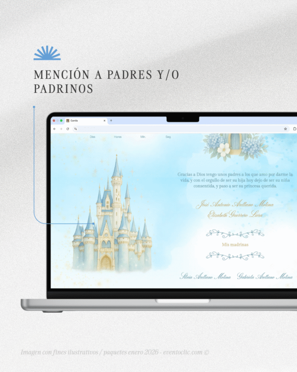 Paquete Elite XV años - Invitación Web